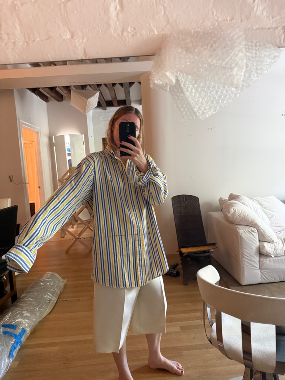 90s Ralph Striped Button Down - Picture 4 of 6